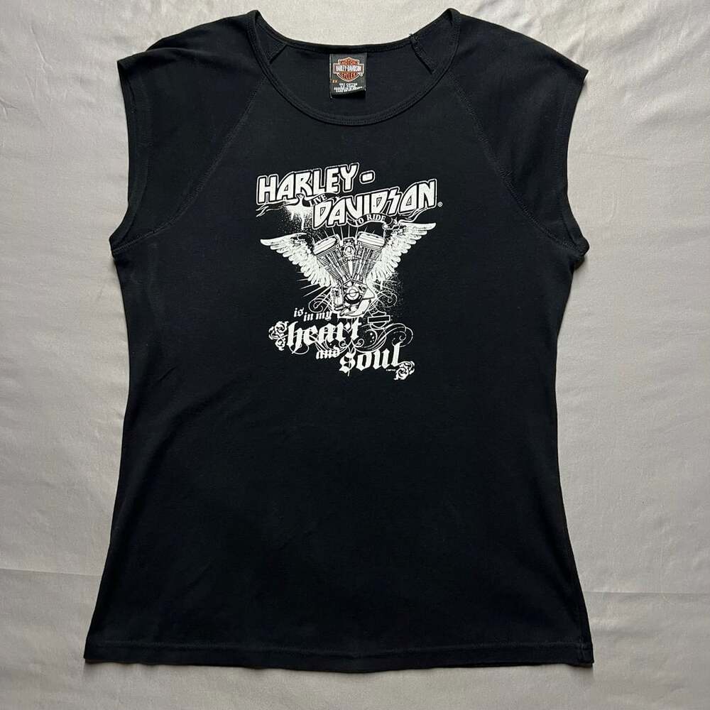 Harley-Davidson Space Coast Palm Bay FL Sleeveless Tank Top Size 2X Black